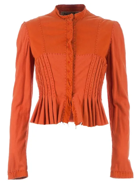 Projet Alabama pleated and cropped jacket Orange A265