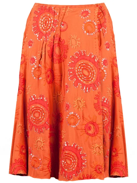 Projet Alabama appliquéd skirt Yellow A261