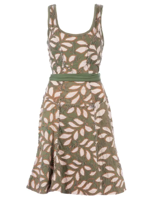 Projet Alabama ribbon tie waist dress Green E03A67
