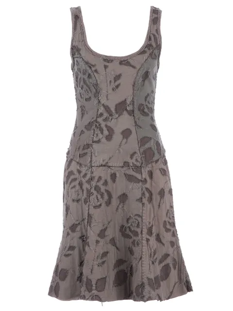 Projet Alabama floral stitch detail dress Grey E03A67