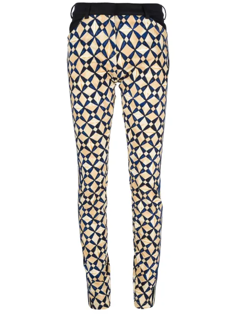 Balenciaga geometric print jeggings Yellow 312979TFA207364