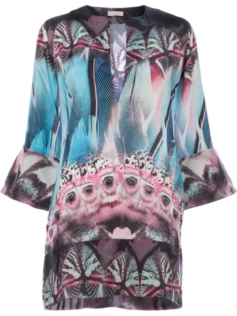 Vicedomini printed tunic dress Blue K110
