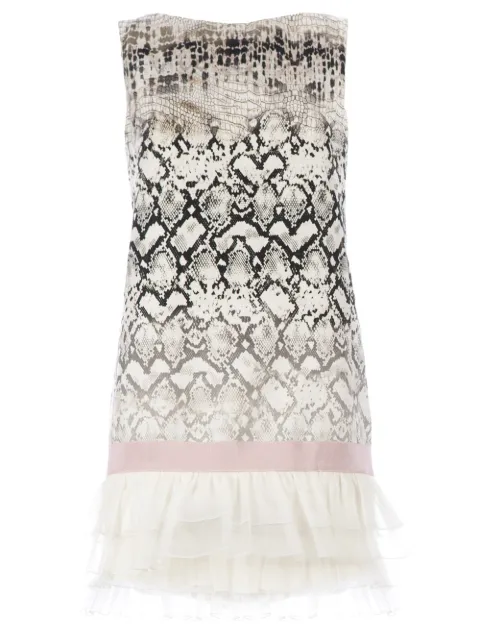 Giambattista Valli snake skin print dress Black RV5045