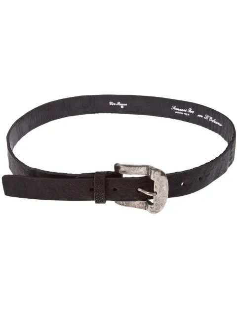 Scunzani Ivo shargreen leather belt Black 0787BLACK