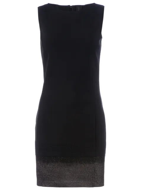 Twisty Parallel Universe textured hem shift dress Black TWI1052T12
