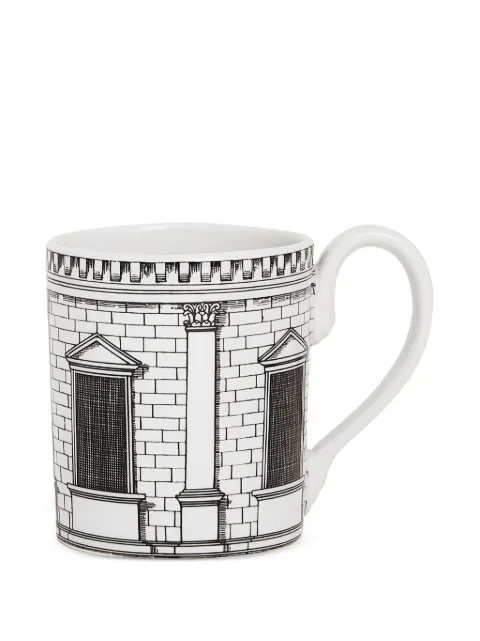 Fornasetti Architettura mug Grey P14X001