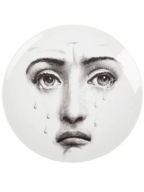 Fornasetti Plate White PTVX077