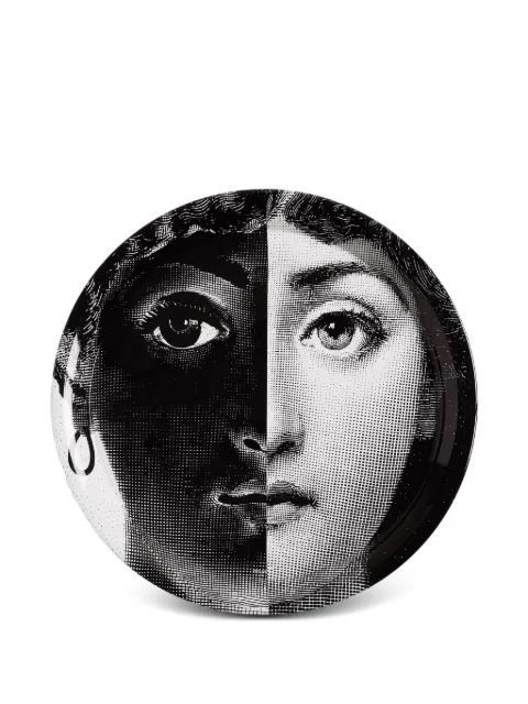 Fornasetti Tema e Variazioni N. 222 wall plate Black C32X021