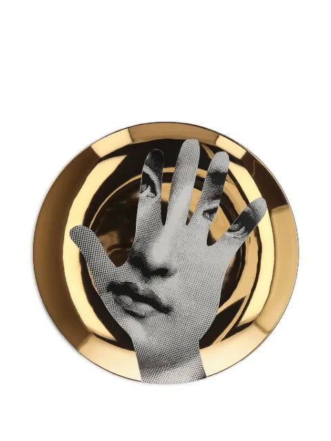 Fornasetti Tema e Variazioni N.15 plate (26cm) Gold PTVZ015