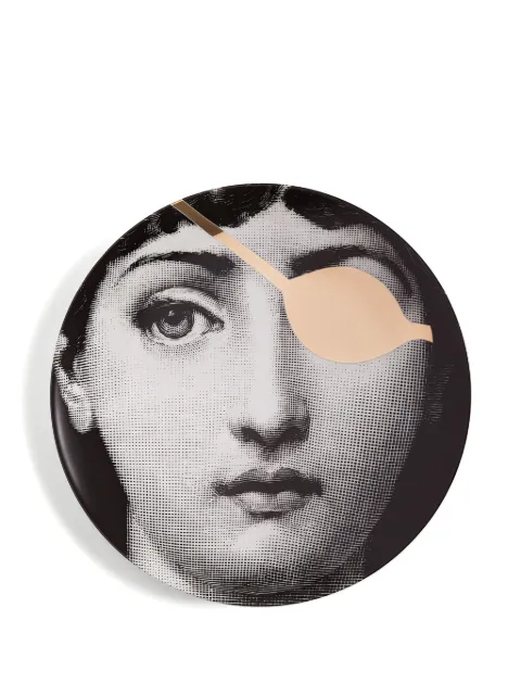 Fornasetti Tema e Variazioni N. 8 wall plate Black PTVZ008