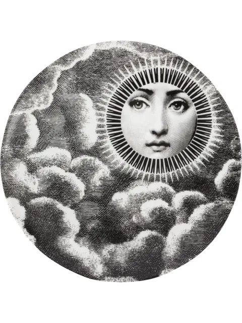 Fornasetti Tema e Variazioni wall plate Black PTVX101