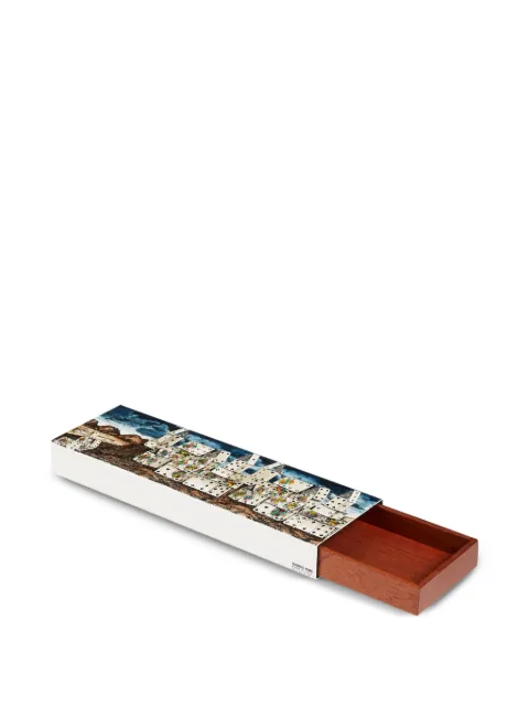 Fornasetti printed wood box White C19Y011