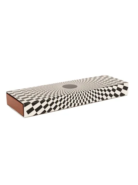 Fornasetti optic print case Black C19X114