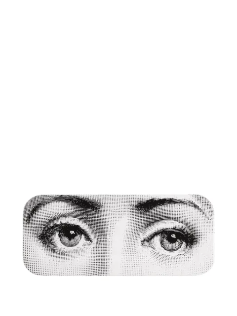 Fornasetti Occhi decorative tray (25cm x 58cm) White C21X124
