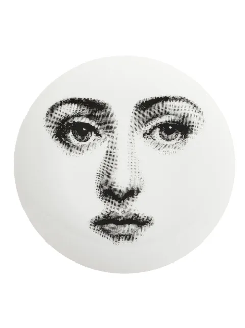 Fornasetti Plate White PTVX006