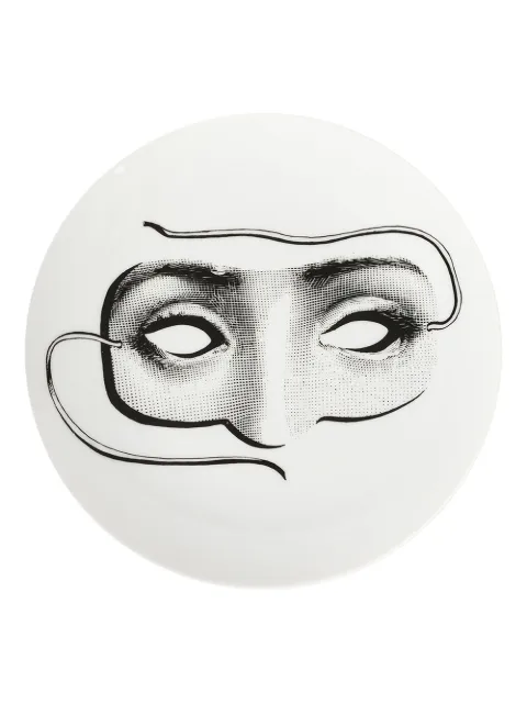 Fornasetti Plate White PTVX060