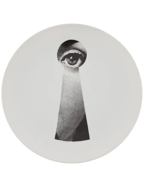 Fornasetti printed plate White PTVX014