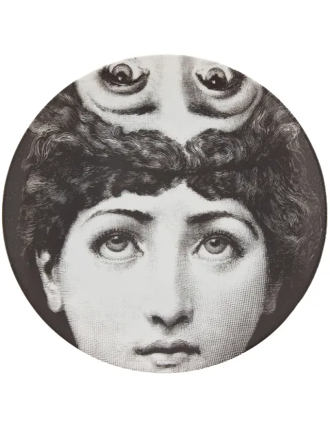 Fornasetti Plate White PTVX285