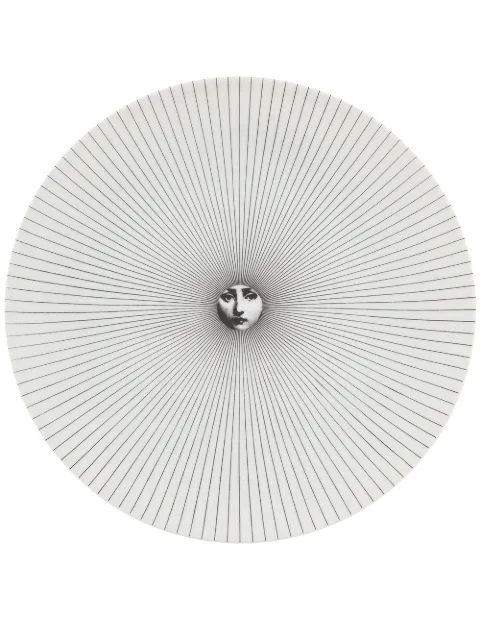 Fornasetti Printed plate White PTVX320