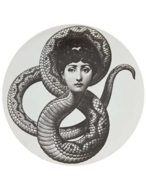 Fornasetti Plate White PTVX198