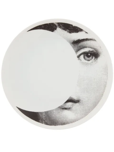 Fornasetti Plate White PTVX039