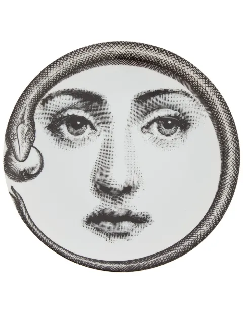 Fornasetti Plate White PTVX159