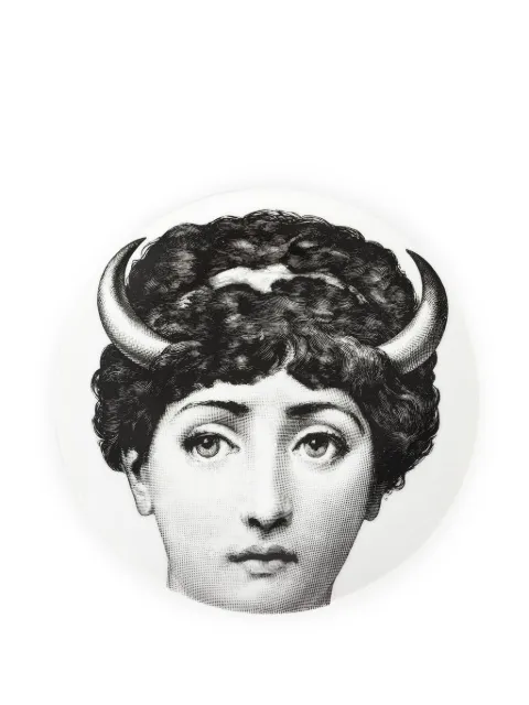 Fornasetti printed wall plate White PTVX263