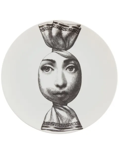 Fornasetti Plate White PTVX262