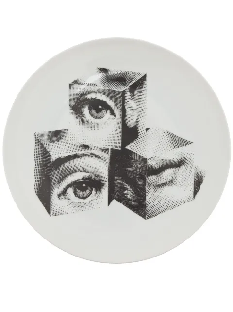 Fornasetti Plate White PTVX112