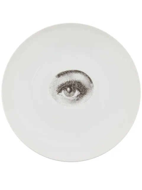 Fornasetti Plate White PTVX035