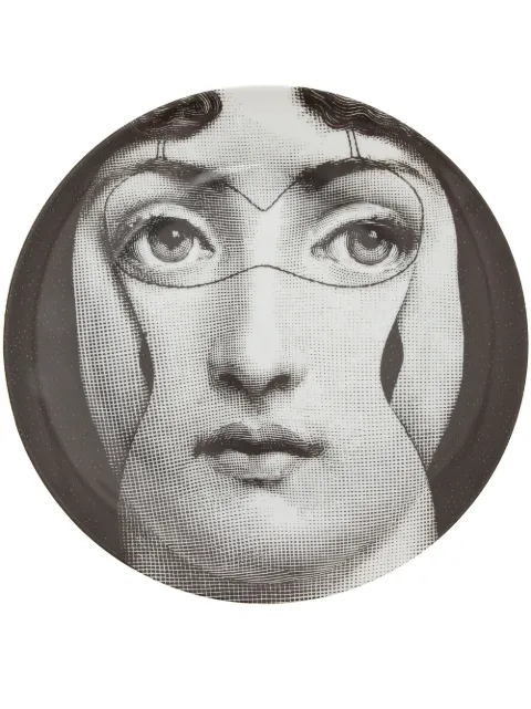 Fornasetti Printed plate Grey PTVX138