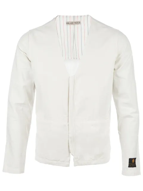 Emiliano Rinaldi V-neck jacket White CP02