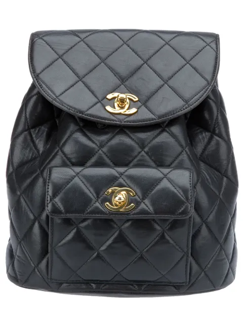 CHANEL Pre-Owned quilted backpack Black GF25