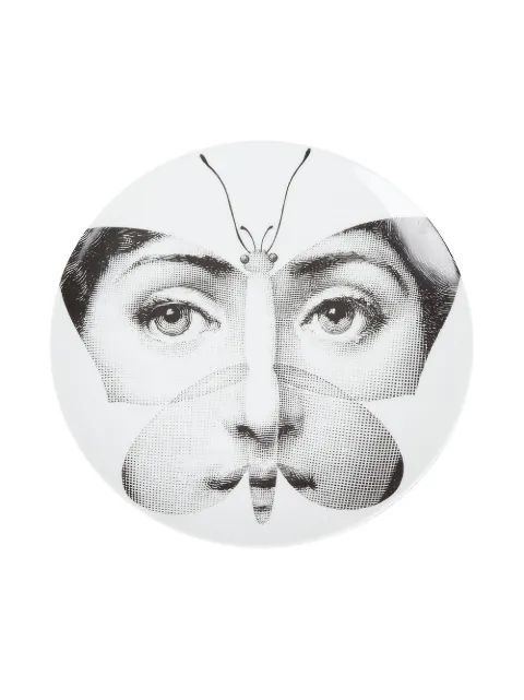 Fornasetti Plate White PTVX096