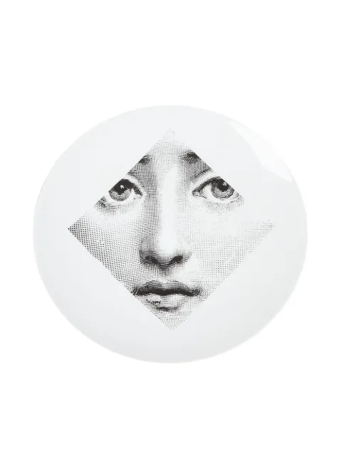 Fornasetti Plate White PTVX065