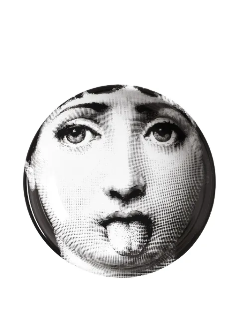 Fornasetti face-print ashtray (13cm) Black P23X324