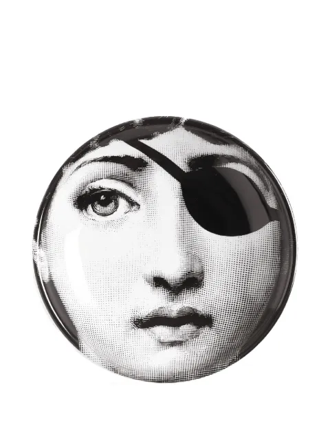 Fornasetti eyepatch-print ashtray (13cm) Grey P23X314