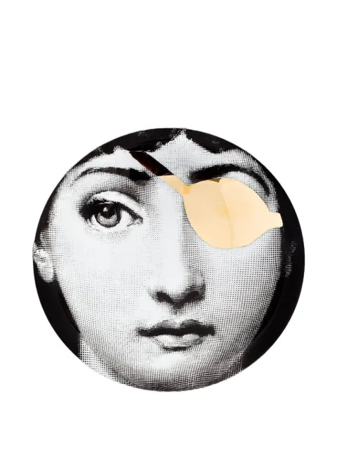 Fornasetti Tema e Variazioni N.8 ashtray (13cm) Black P23Z501