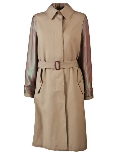 Maison Martin Margiela Pre-Owned Irridescent sleeve coat Neutrals 31I051