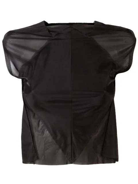 Maison Martin Margiela Pre-Owned Fitted sheer top Black 31C176