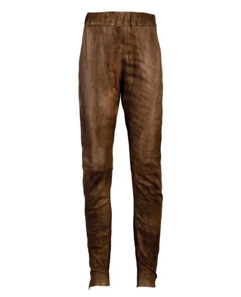 Thimister Leather trouser Brown 5203280