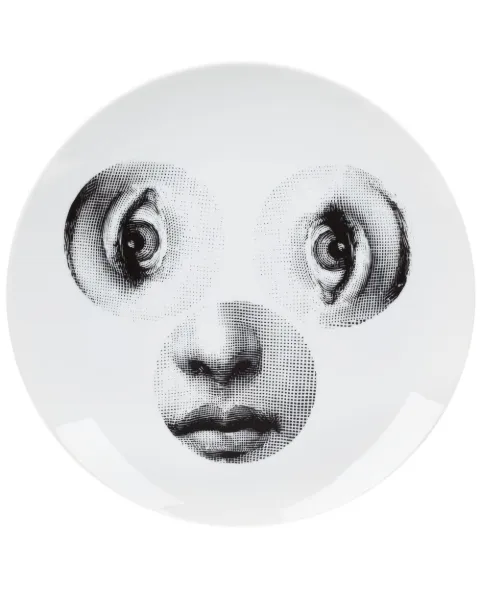 Fornasetti plate White PTVX040