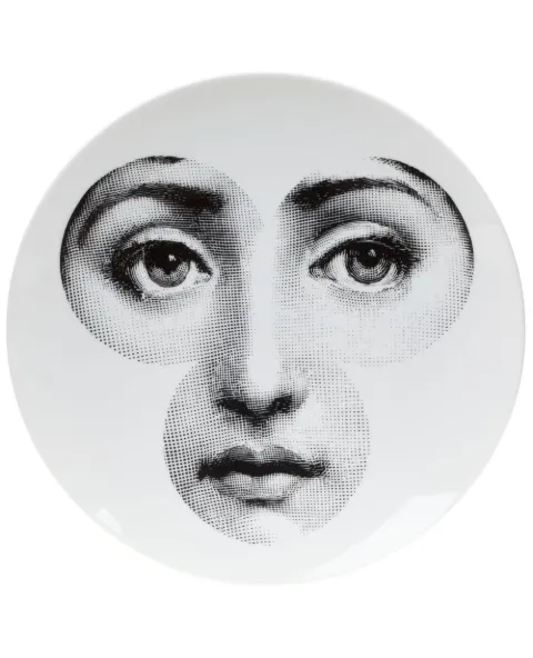 Fornasetti plate White PTVX071