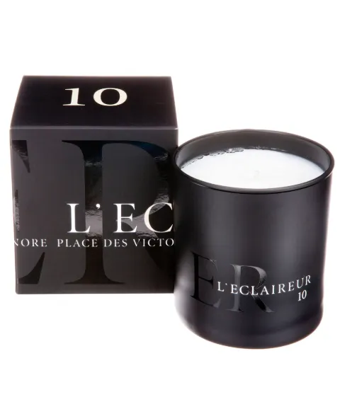 Leclaireur Number 10 'Zan' candle Black BOUGIE