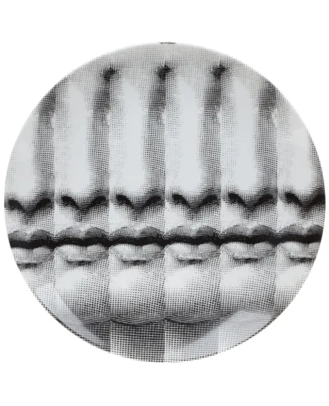 Fornasetti face print plate White PTVX238